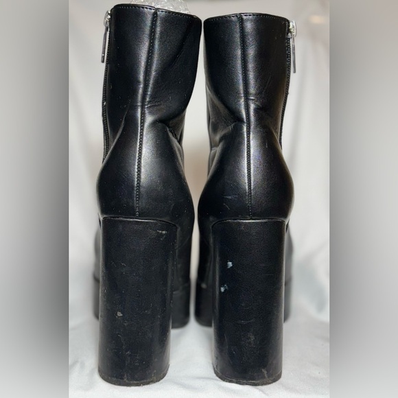 Zara Black Heeled Boots - Picture 4 of 5
